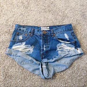 One Teaspoon Denim Shorts